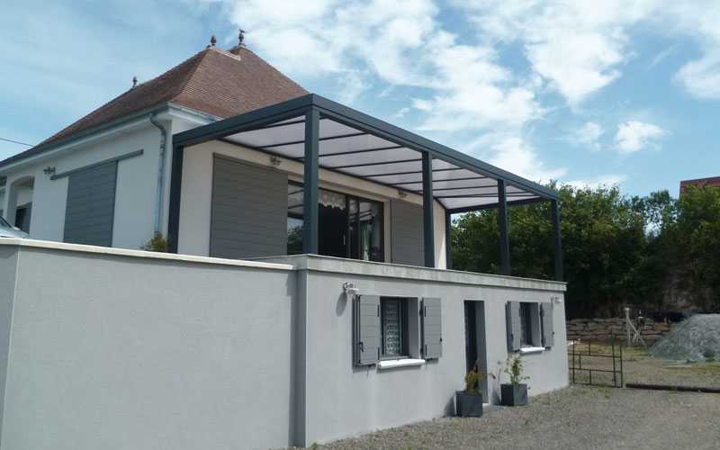 Pergola fixe avec store screen