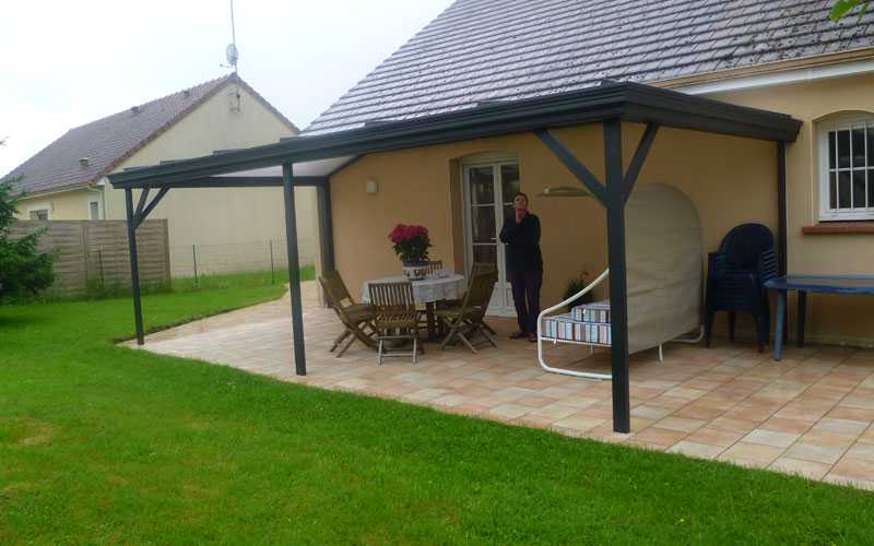 Pergola fixe grande largeur